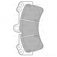Тормозные колодки дисковые, комплект VALEO ZC4RK B4 3276425986565 598656 Audi Q7 (4L) 1 2006 – 2015