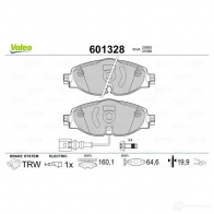 Тормозные колодки дисковые, комплект VALEO 233629 RHC9 5 3276426013284 601328 - Изображение 2