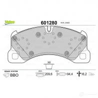 Тормозные колодки дисковые, комплект VALEO 233587 601280 3276426012805 DV M4RH - Изображение 2