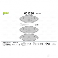 Тормозные колодки дисковые, комплект VALEO OF HE7 233593 601286 3276426012867 - Изображение 2