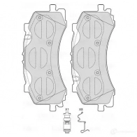 Тормозные колодки дисковые, комплект VALEO 4G 2P3N Audi A7 (4KA) 2 Спортбек 45 TFSI Mild Hybrid 245 л.с. 2018 – 2025 601754