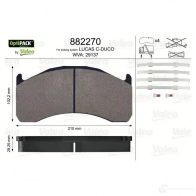 Тормозные колодки дисковые, комплект VALEO 245484 2 9137 882270 9QSZWW - Изображение 5