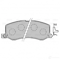 Тормозные колодки дисковые, комплект VALEO Suzuki Swift 3276425989863 0D1F A 598986