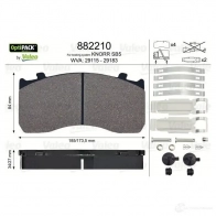 Тормозные колодки дисковые, комплект VALEO ZOJZ6XT 245437 29 115 882210 - Изображение 4