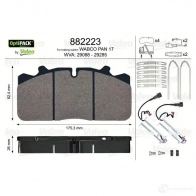 Тормозные колодки дисковые, комплект VALEO 245450 WRMYLMY 2908 8 882223 - Изображение 6