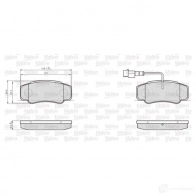 Тормозные колодки дисковые, комплект VALEO 872921 245405 239 21 NLFU47Y - Изображение 2