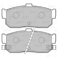 Тормозные колодки дисковые, комплект VALEO 6MF AWWP 598668 Nissan Maxima (A33) 5 2000 – 2003 3276425986688