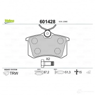 Тормозные колодки, комплект VALEO 3276426014281 X 9J01 1206092716 601428 - Изображение 2