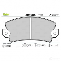 Тормозные колодки дисковые, комплект VALEO 301085 RGIK S3 3276423010859 1205893410 - Изображение 2
