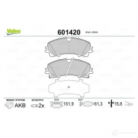 Тормозные колодки дисковые, комплект VALEO 601420 RLC3 G 3276426014205 1206092580 - Изображение 2