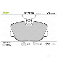 Тормозные колодки дисковые, комплект VALEO O 2BQ1S5 302276 1437877554 - Изображение 2