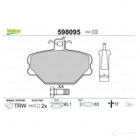 Тормозные колодки дисковые, комплект VALEO 232651 2 1105 598095 0UTY3R - Изображение 2