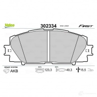 Тормозные колодки дисковые, комплект VALEO P0N3 1AQ 302334 1437860720 - Изображение 2