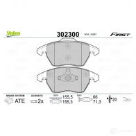 Тормозные колодки дисковые, комплект VALEO K01M2D Z 1437874347 302300 - Изображение 2