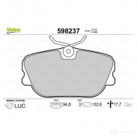 Тормозные колодки дисковые, комплект VALEO PSE2W 232761 598237 210 10 - Изображение 2