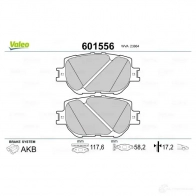 Тормозные колодки дисковые, комплект VALEO XO HXLF 1206093552 601556 3276426015561 - Изображение 2