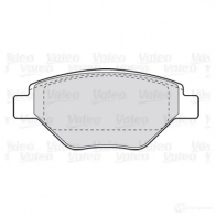 Тормозные колодки дисковые, комплект VALEO H PVRG0R 3276423015571 301557 223574 - Изображение 1