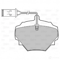 Тормозные колодки дисковые, комплект VALEO Land Rover Defender 1 (L316) Внедорожник 2.2 Td4 4x4 (L317) 150 л.с. 2015 – 2016 NLS3T 598497 2 1237