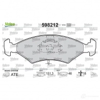 Тормозные колодки дисковые, комплект VALEO 232747 5HNHQ 207 83 598212 - Изображение 2