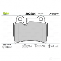 Тормозные колодки дисковые, комплект VALEO V VMGIC 302284 1437860962 - Изображение 2