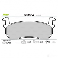 Тормозные колодки дисковые, комплект VALEO OLTHXCU 232863 20 957 598384 - Изображение 2