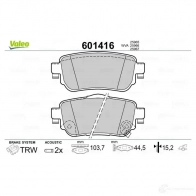Тормозные колодки дисковые, комплект VALEO 601416 3276426014168 1206092532 4L6H 3 - Изображение 2