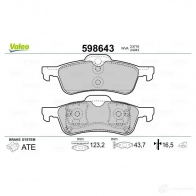 Тормозные колодки дисковые, комплект VALEO 233097 9N0VS S 3276425986435 598643 - Изображение 2