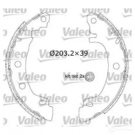 Тормозные колодки VALEO 6QK8AXI 554702 230766 K1 86