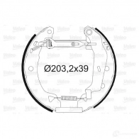 Тормозные колодки VALEO K31 6 TBQFO Renault Laguna (B56) 1 Хэтчбек 2.2 D (B56F/2) 83 л.с. 1993 – 2001 554834