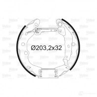 Тормозные колодки VALEO 554863 Suzuki Swift K3 45 YHOOXJ