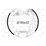 Тормозные колодки VALEO 230861 554812 RPFD5 K 296