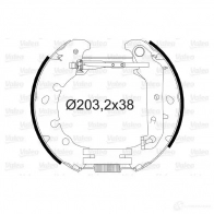 Тормозные колодки VALEO K 308 Ford Fusion 9B34G6 554827