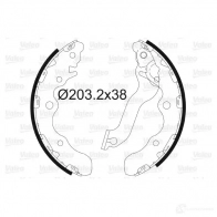 Барабанные тормозные колодки, комплект VALEO K85 8C 1206036412 3276425641617 564161