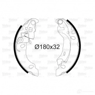 Барабанные тормозные колодки, комплект VALEO PBTC M 3276425640818 Fiat Panda (169) 2 Хэтчбек 1.3 D Multijet (169AxG1A. 169AxD1A) 75 л.с. 2006 – 2013 564081