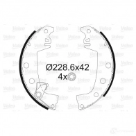 Тормозные колодки VALEO 562383 18 7LL 3276425623835 230977