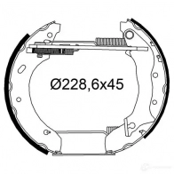 Тормозные колодки VALEO Ford Mondeo 1 (FD, GBP) Седан 1.8 i 16V 112 л.с. 1994 – 1996 KKA8N 1O 554973