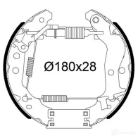 Тормозные колодки VALEO ZGO HNK 554990 Toyota iQ (AJ10) 1 2008 – 2015