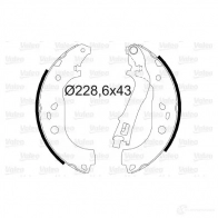 Барабанные тормозные колодки, комплект VALEO 564073 Fiat Fiorino (225) 3 2007 – 2020 3276425640733 TD UW4