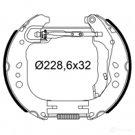 Тормозные колодки VALEO PU N67HF Seat Toledo (NH) 4 2012 – 2018 554948