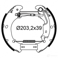 Тормозные колодки VALEO Fiat Punto (188) 2 Хэтчбек 1.9 JTD 101 л.с. 2003 – 2012 A XND5 554991