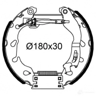 Тормозные колодки VALEO Fiat 500 (312) 1 Хэтчбек Electric 113 л.с. 2012 – 2025 5LHB MMU 554908