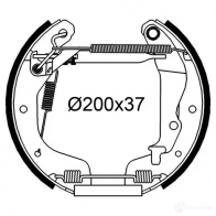 Тормозные колодки VALEO B0I73K O Daewoo 554966
