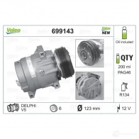 Компрессор кондиционера VALEO W EU8Y 699143 3276426991438 234580 - Изображение 2