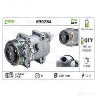 Компрессор кондиционера VALEO X QS3OA 699264 3276426992640 234644 - Изображение 4