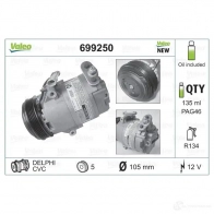 Компрессор кондиционера VALEO 0UY79Y T 234632 3276426992503 699250 - Изображение 2