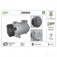 Компрессор кондиционера VALEO 3276426998604 BYP 86SX 699860 234933 - Изображение 2