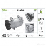 Компрессор кондиционера VALEO SODE U 3276426992466 234631 699246 - Изображение 2