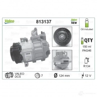 Компрессор кондиционера VALEO VF21 XO 813137 3276428131375 240127 - Изображение 2