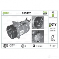Компрессор кондиционера VALEO M1LHR X 3276428131252 240123 813125 - Изображение 2