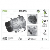 Компрессор кондиционера VALEO L74BA 5F 234849 3276426996556 699655 - Изображение 2
